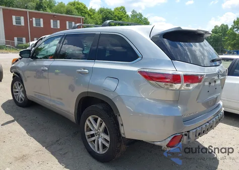 2016 Toyota Highlander Le V6 из США, поврежденный, VIN 5TDBKRFHXGS255038